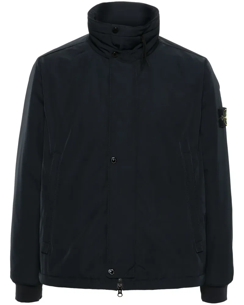Stone Island Gefütterte Jacke mit Kompass-Patch - Blau Blau