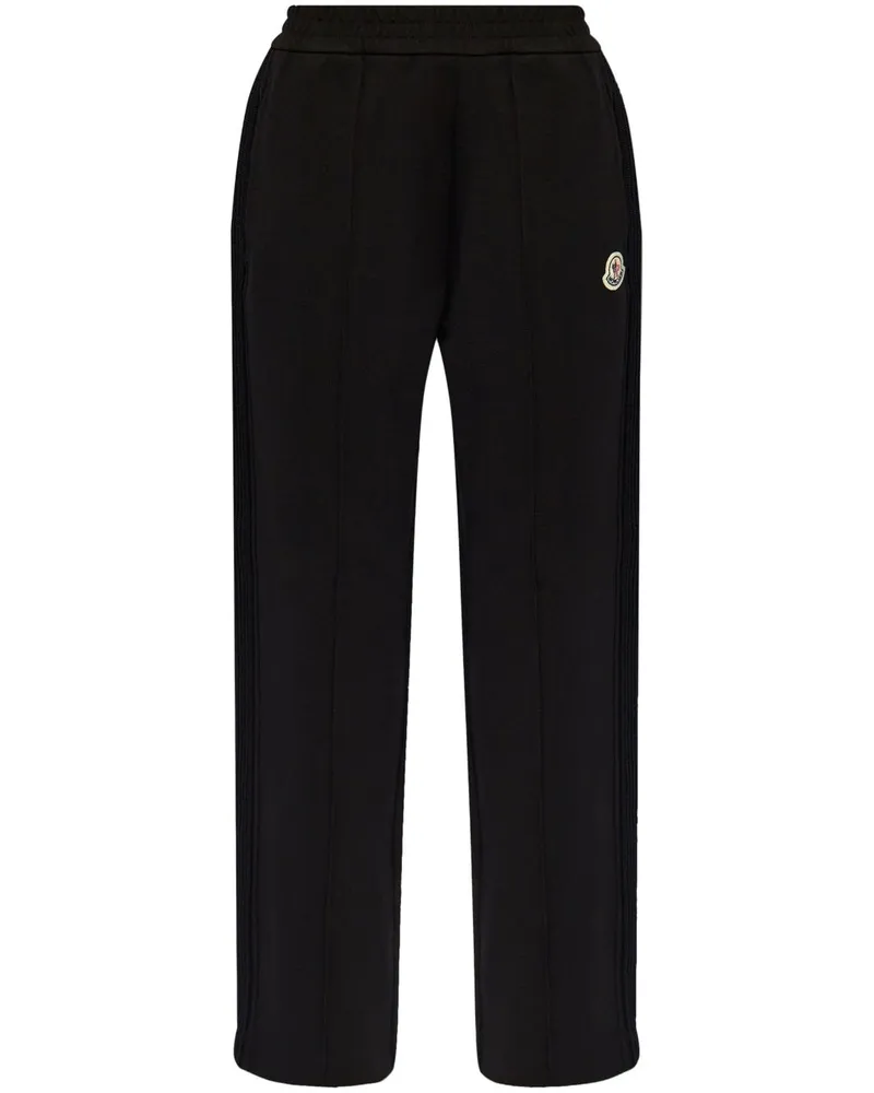 Moncler Jogginghose mit Logo-Patch - Schwarz Schwarz
