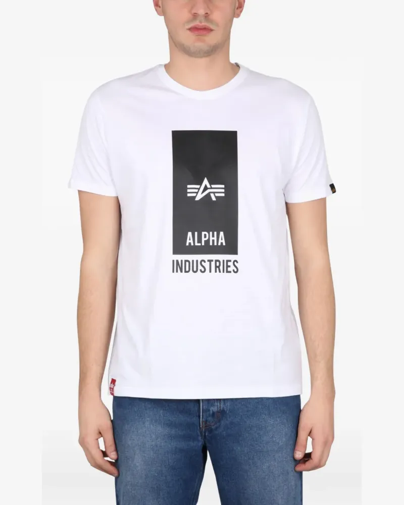 Alpha Industries logo-print T-shirt - Weiß Weiß