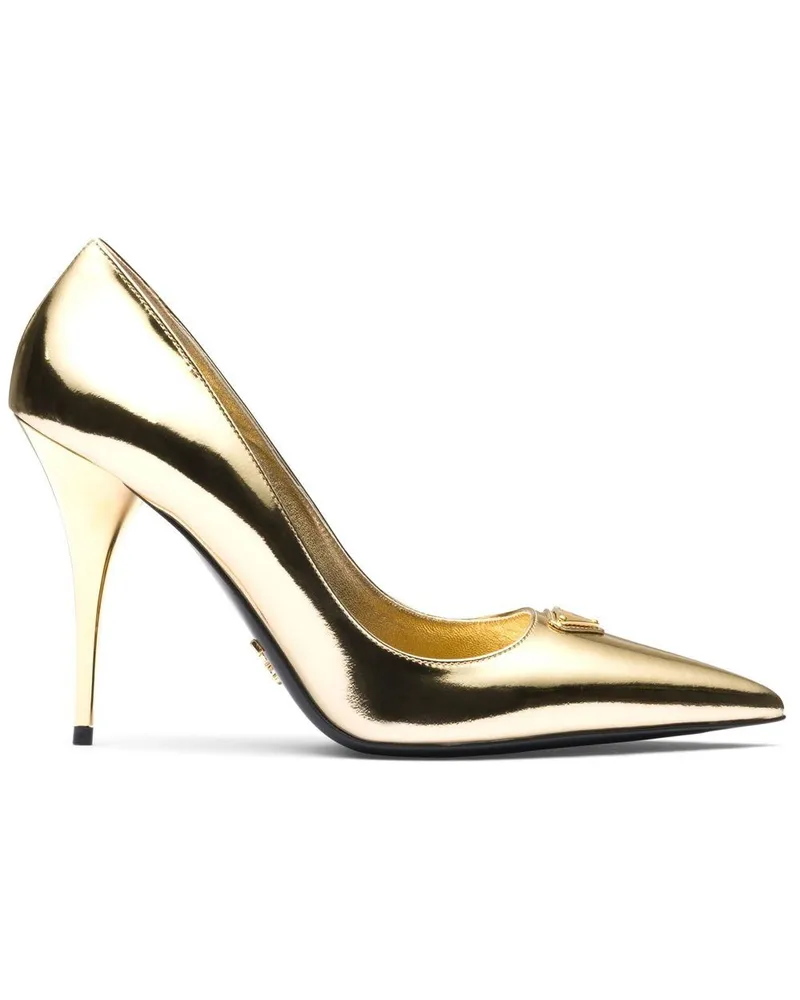 Prada Pumps im Metallic-Look - Gold Gold