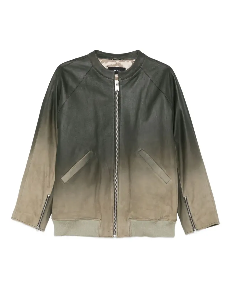 Arma Lederjacke mit Ombré-Effekt - Grün Grün