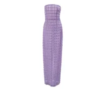 Abendkleid mit Kristallen - Violett