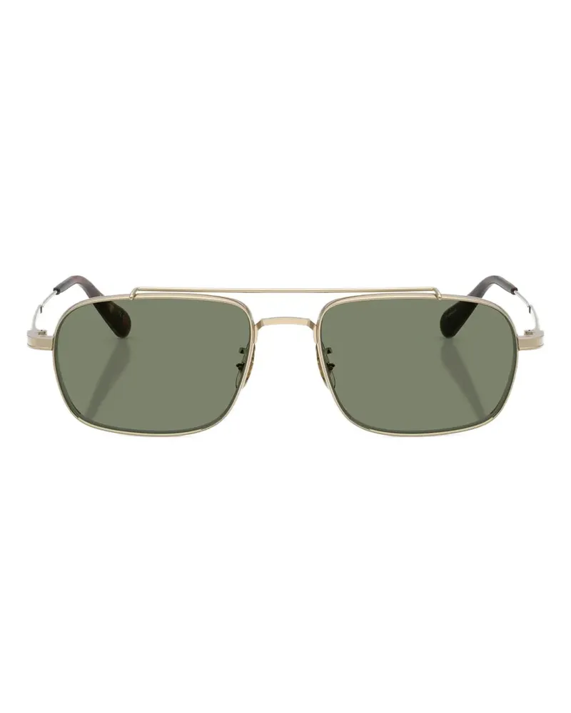 Oliver Peoples Caylor Sonnenbrille mit eckigem Gestell - Gold Gold