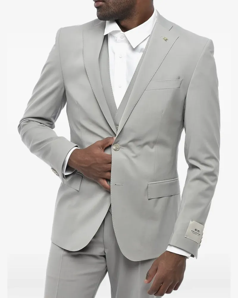 Corneliani stretch-wool three-piece suit - Grau Grau