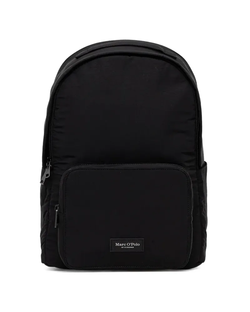 Marc O'Polo Mittelgroßer Rucksack mit Taschen - Schwarz Schwarz