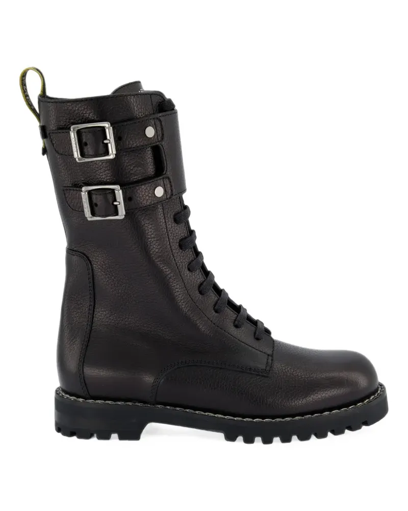 Fendi Commando buckle-detail biker boots - Schwarz Schwarz