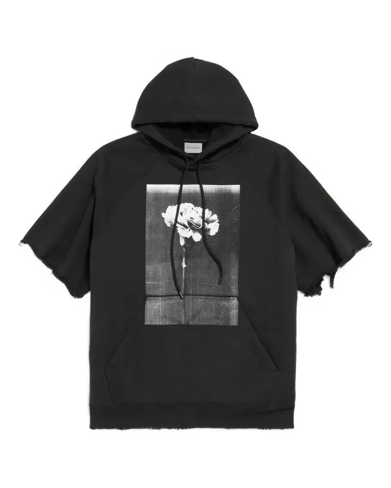 Balenciaga The Song of the Highest Tower Hoodie mit Cut-Off-Ärmeln - Schwarz Schwarz