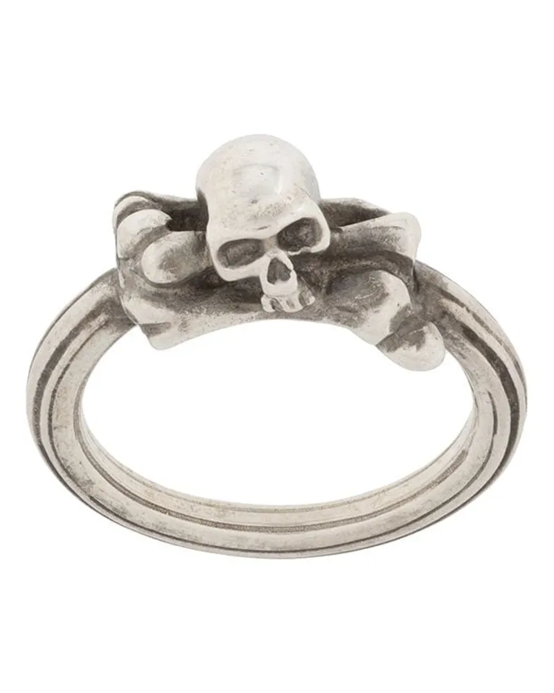WERKSTATT:MÜNCHEN Symbol Skull' Ring - Silber Silber