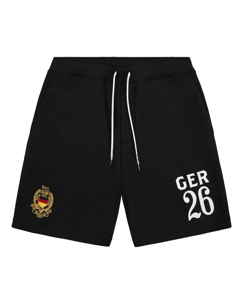 Ralph Lauren double-knit logo-print shorts - Schwarz Schwarz