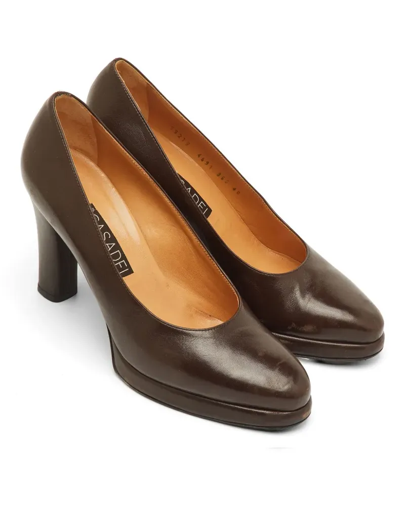 Casadei Pumps mit Plateau - Braun Braun