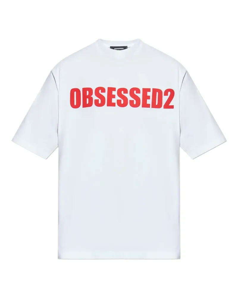 Dsquared2 Obsessed2 T-Shirt mit grafischem Print - Weiß Weiß