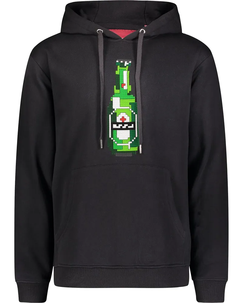 Mostly Heard Rarely Seen Hoodie mit Green Bottle-Print - Schwarz Schwarz