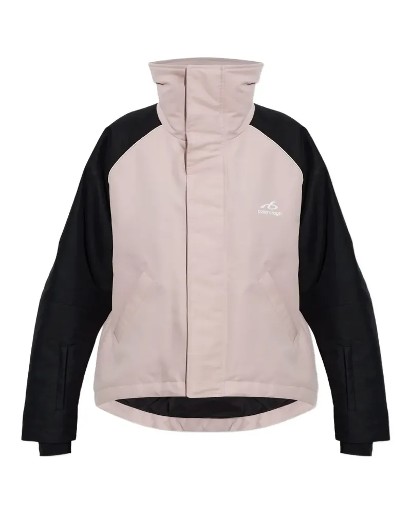Balenciaga logo-print insulated ski jacket - Braun Braun