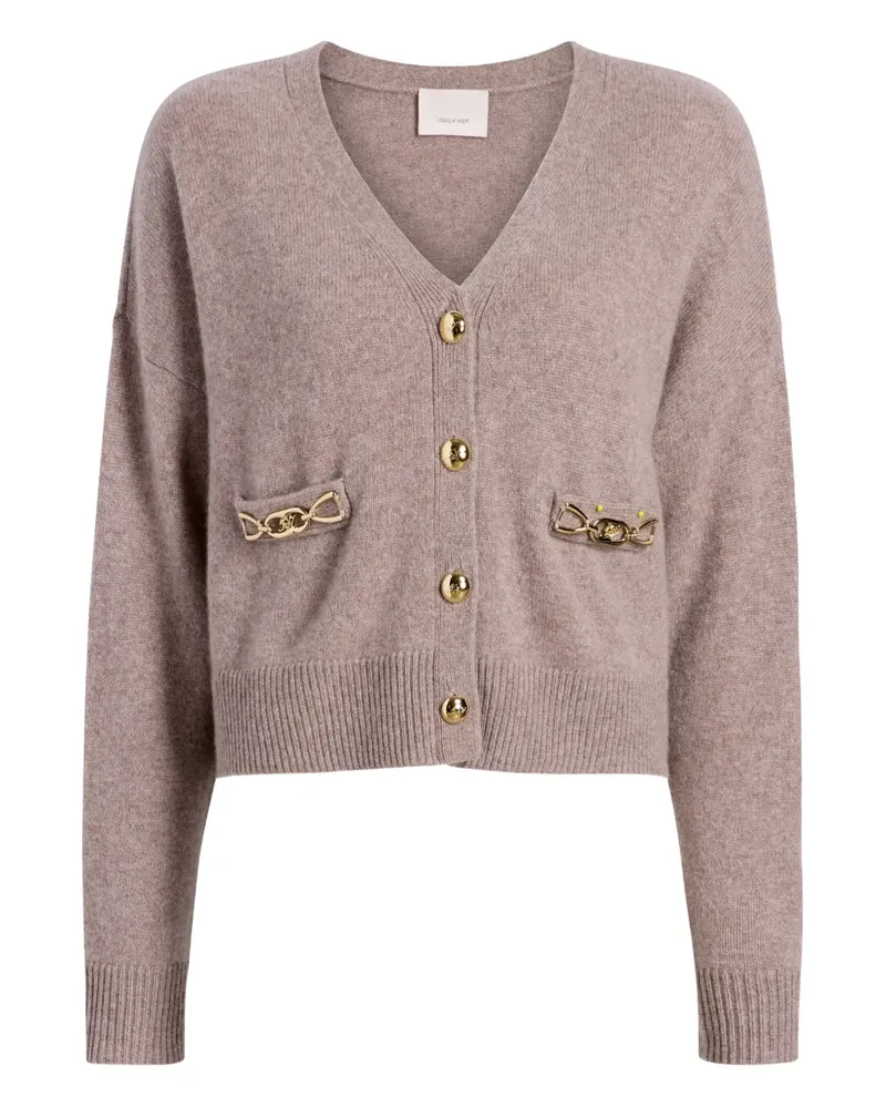 Cinq à Sept Kavita Cardigan aus Kaschmirgemisch - Braun Braun