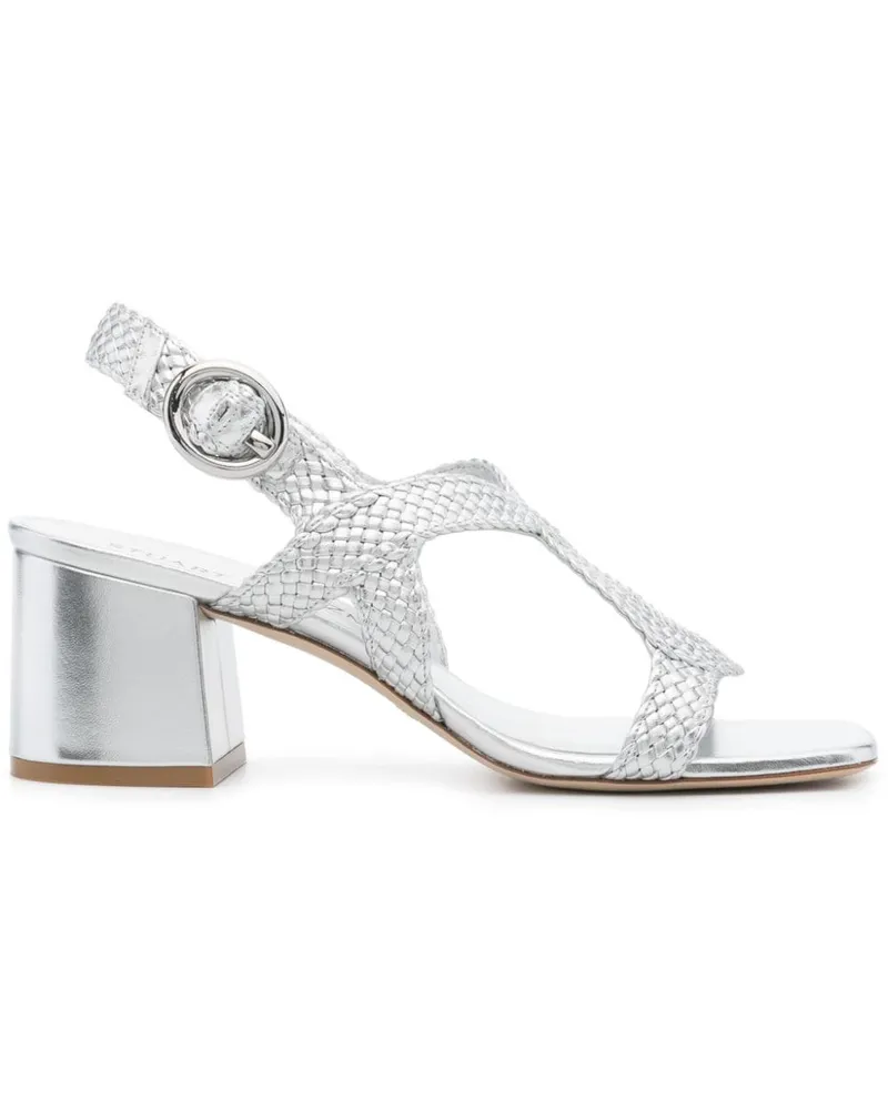 Stuart Weitzman Wovette Sandalen 60mm - Silber Silber