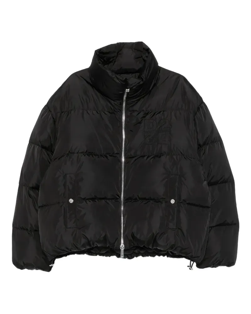 Dsquared2 Gesteppte Jacke mit Stehkragen - Schwarz Schwarz