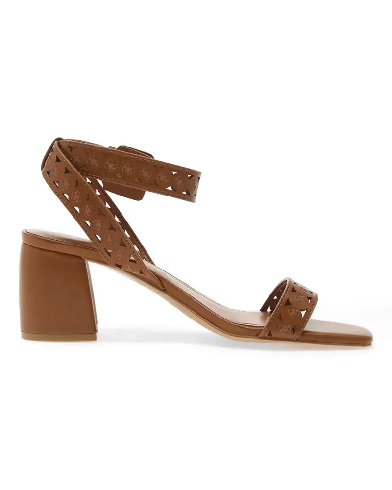 Guess Gastine logo-debossed sandals - Braun Braun