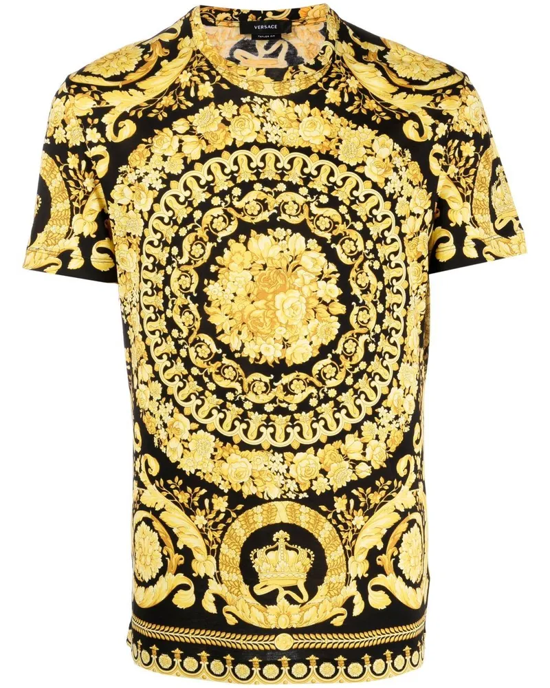 Versace Barocco T-Shirt - Schwarz Schwarz