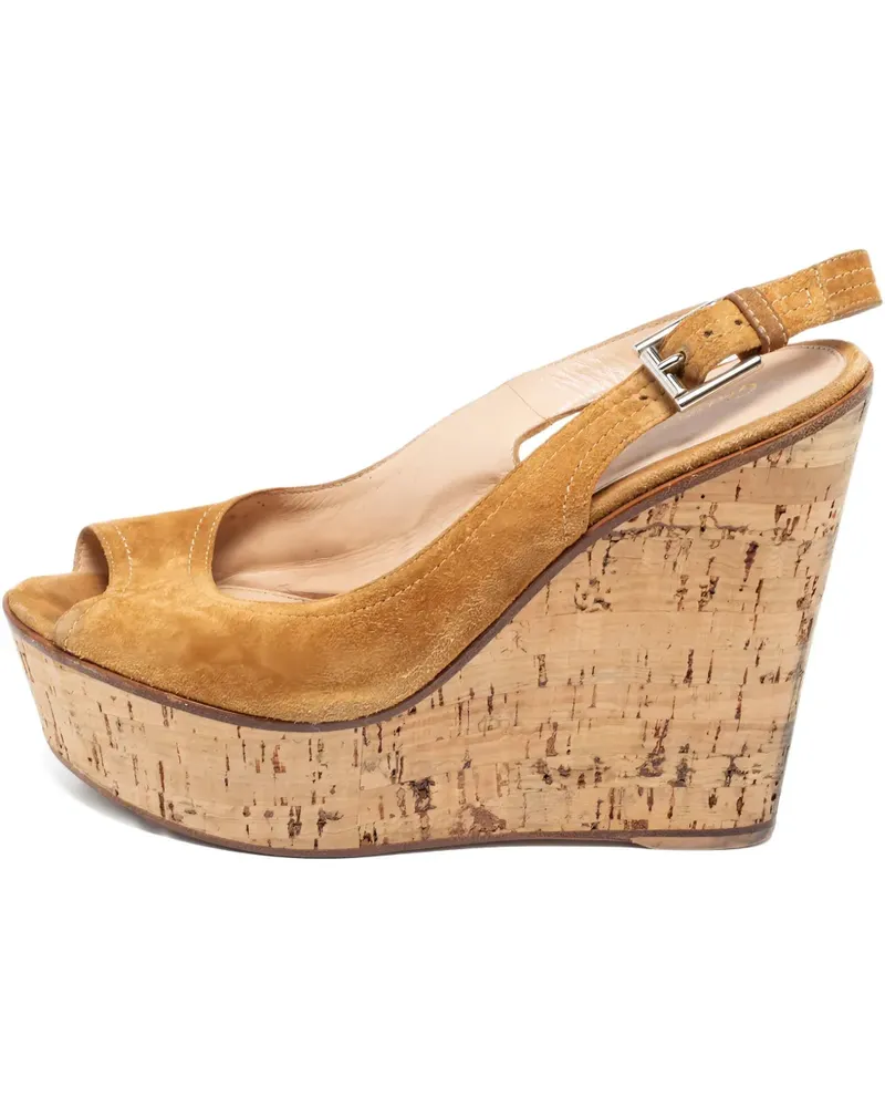 Gianvito Rossi Wedge-Sandalen 130mm - Braun Braun