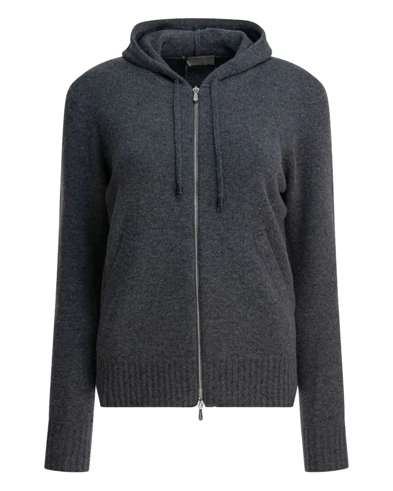 Drumohr  Kapuzencardigan mit Reißverschluss - Grau Grau