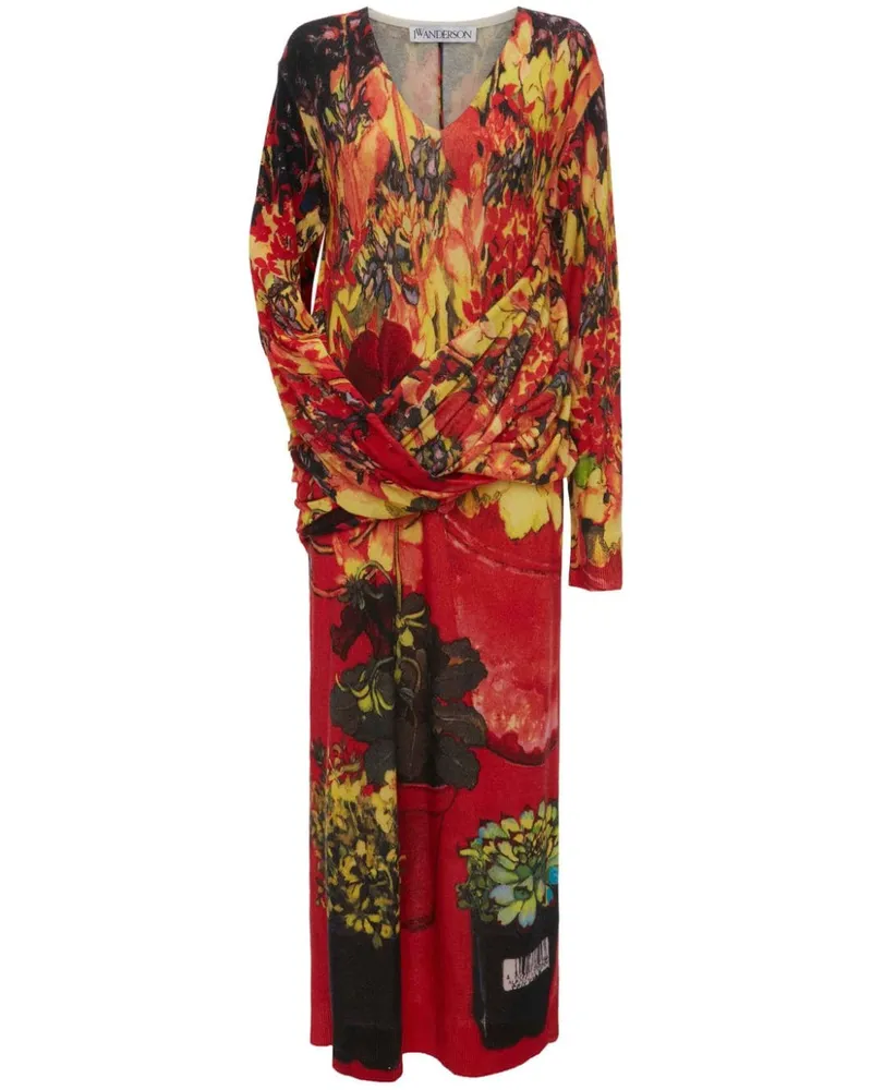 J.W.Anderson Asymmetrisches Kleid - Rot Rot
