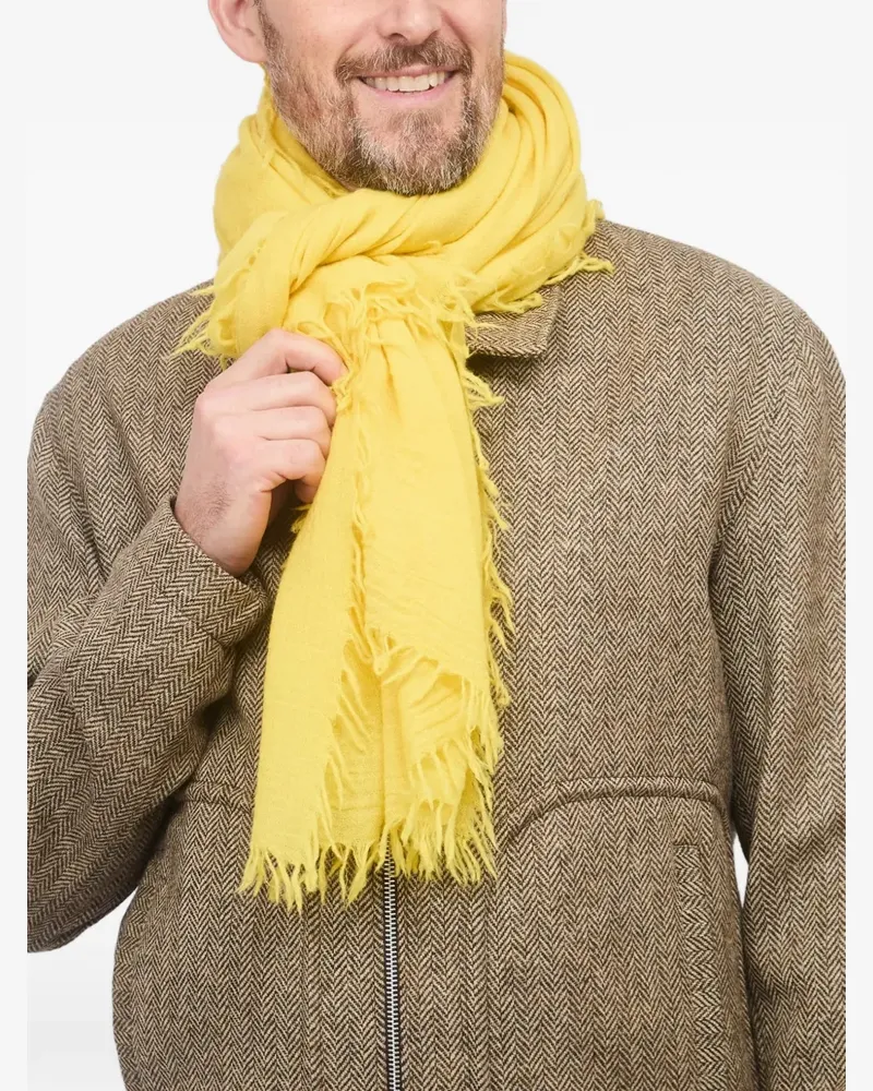 Leathersmith of London textured wool scarf - Gelb Gelb