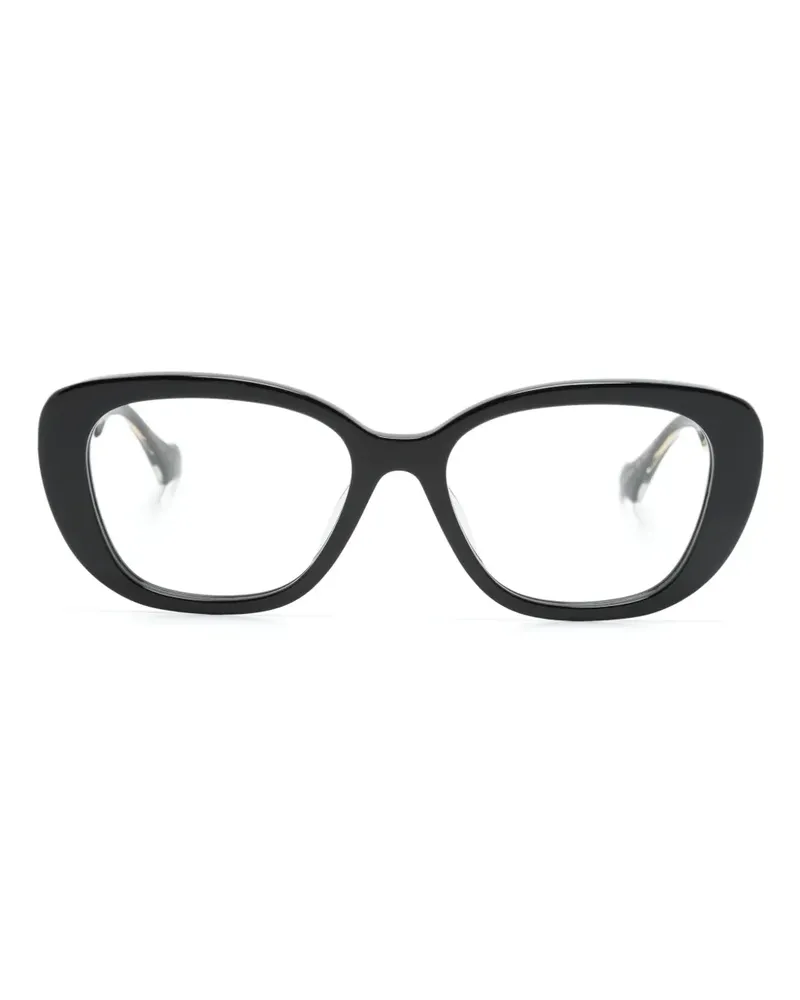 Gucci Brille mit eckigem Gestell - Schwarz Schwarz