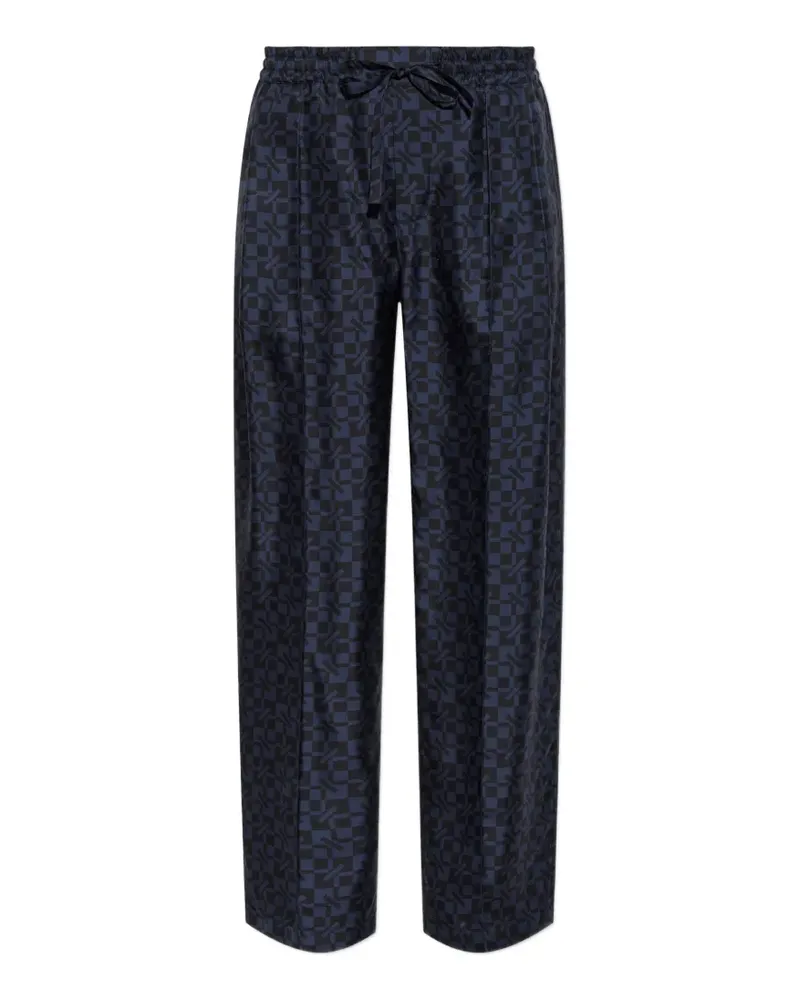 Kenzo gram Seidenhose - Blau Blau