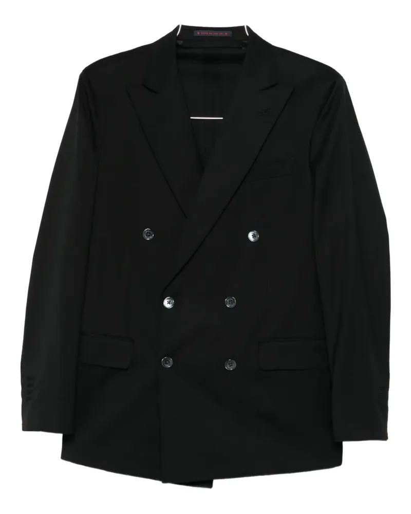 Bagnoli Sartoria Napoli double-breasted suit - Schwarz Schwarz