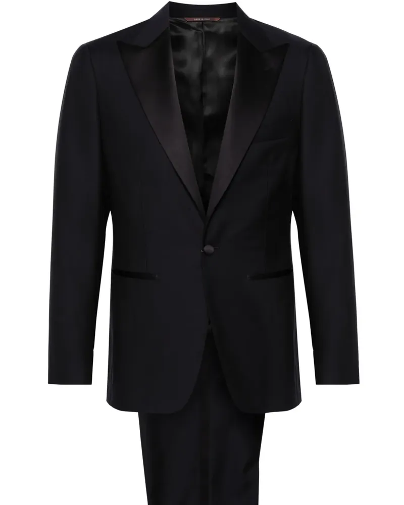 Canali Einreihiger Anzug - Blau Blau