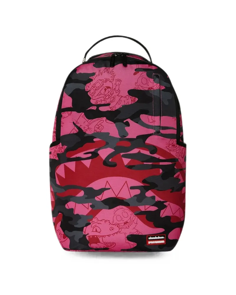 Sprayground x Nickelodeon 90's Rucksack mit Camouflagemuster - Rosa Rosa