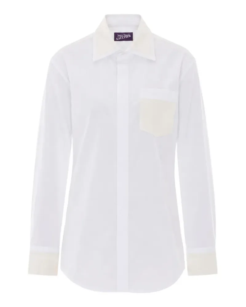Jean Paul Gaultier the satin tailored shirt - Weiß Weiß