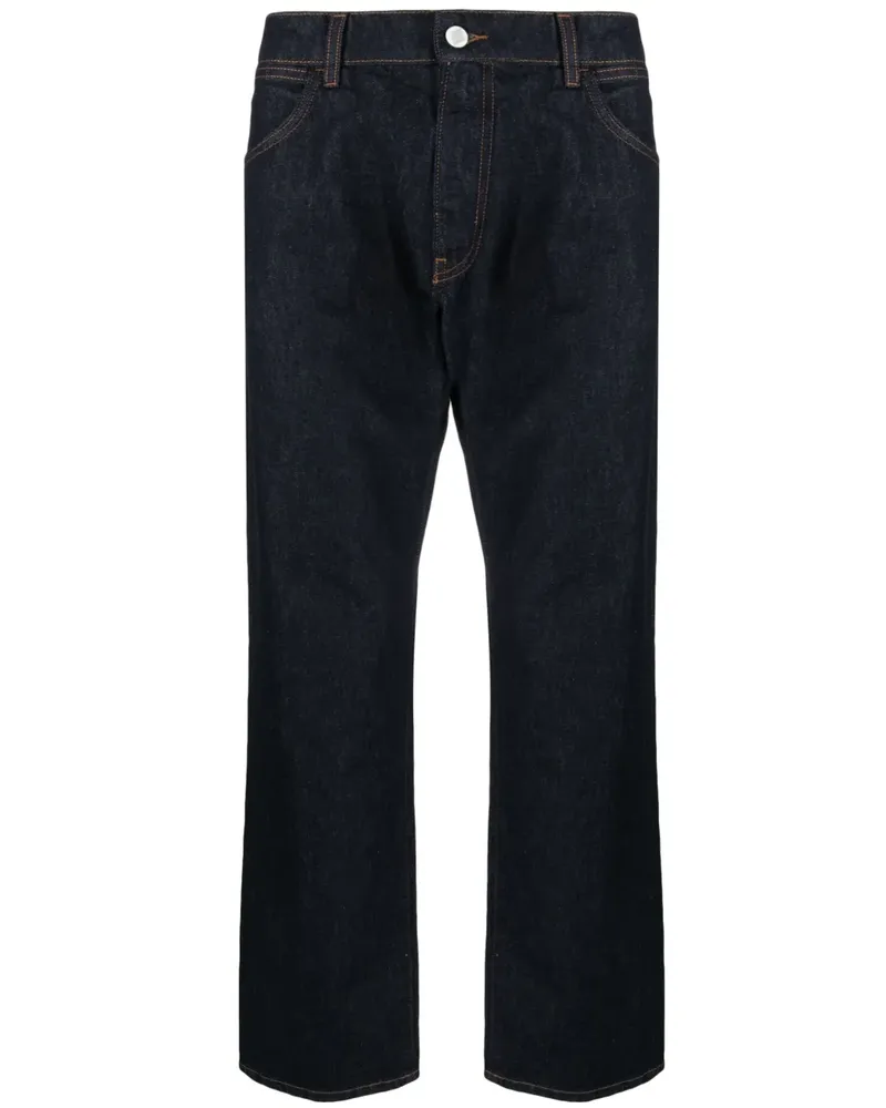 Amish James Straight-Leg-Jeans - Blau Blau