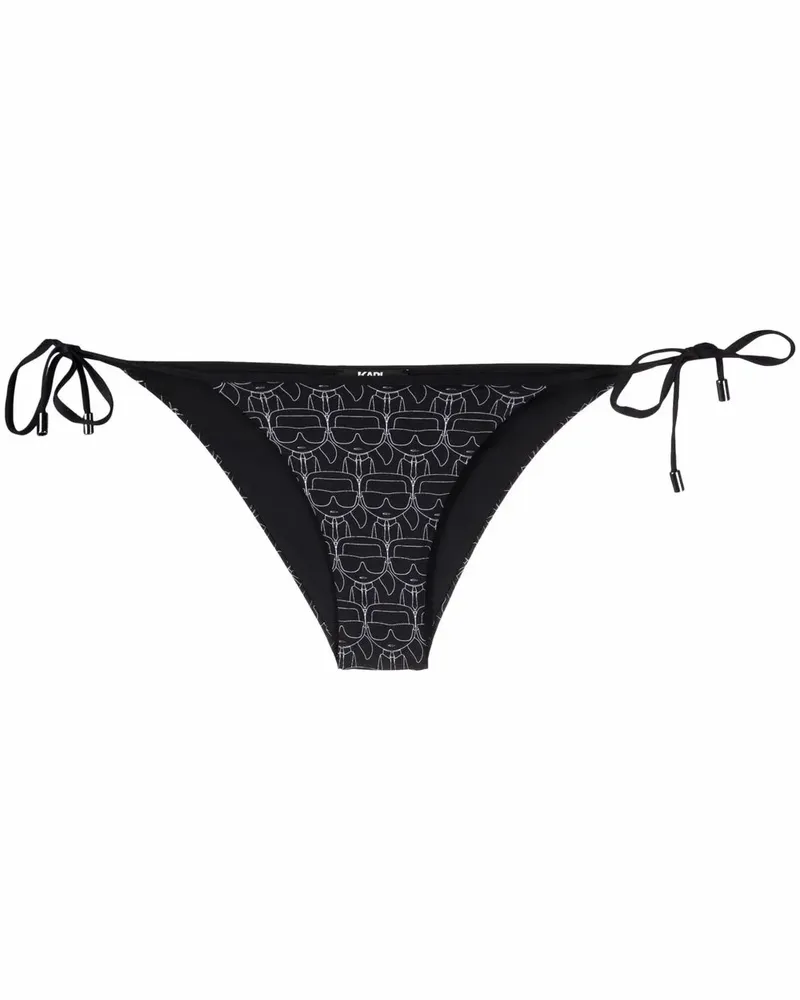 Karl Lagerfeld Slip mit Monogrammmuster - Schwarz Schwarz
