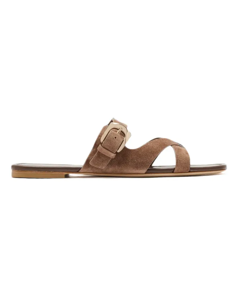 Stuart Weitzman Sandalen mit Schnallenverschluss - Braun Braun