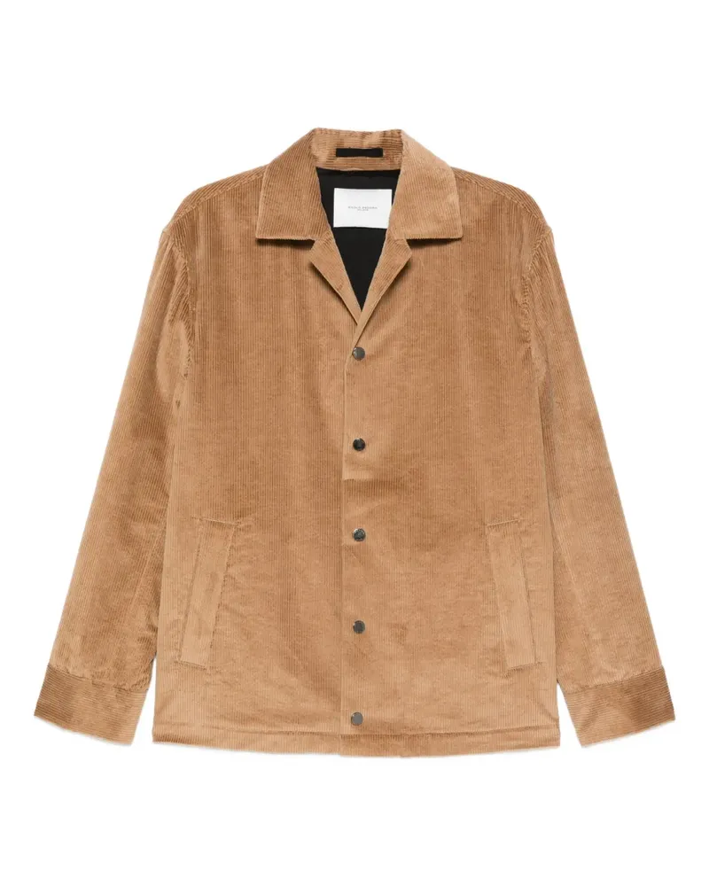 Paolo Pecora Milano Hemdjacke aus Cord - Braun Braun
