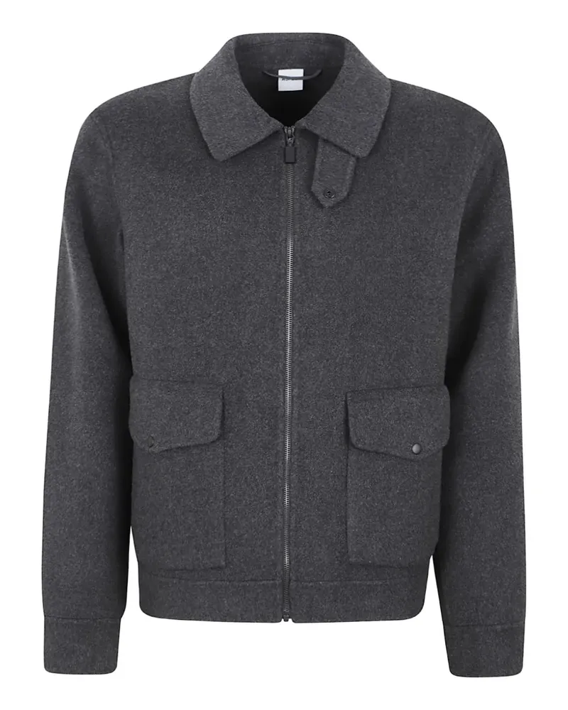 ASPESI zip-up collared jacket - Grau Grau
