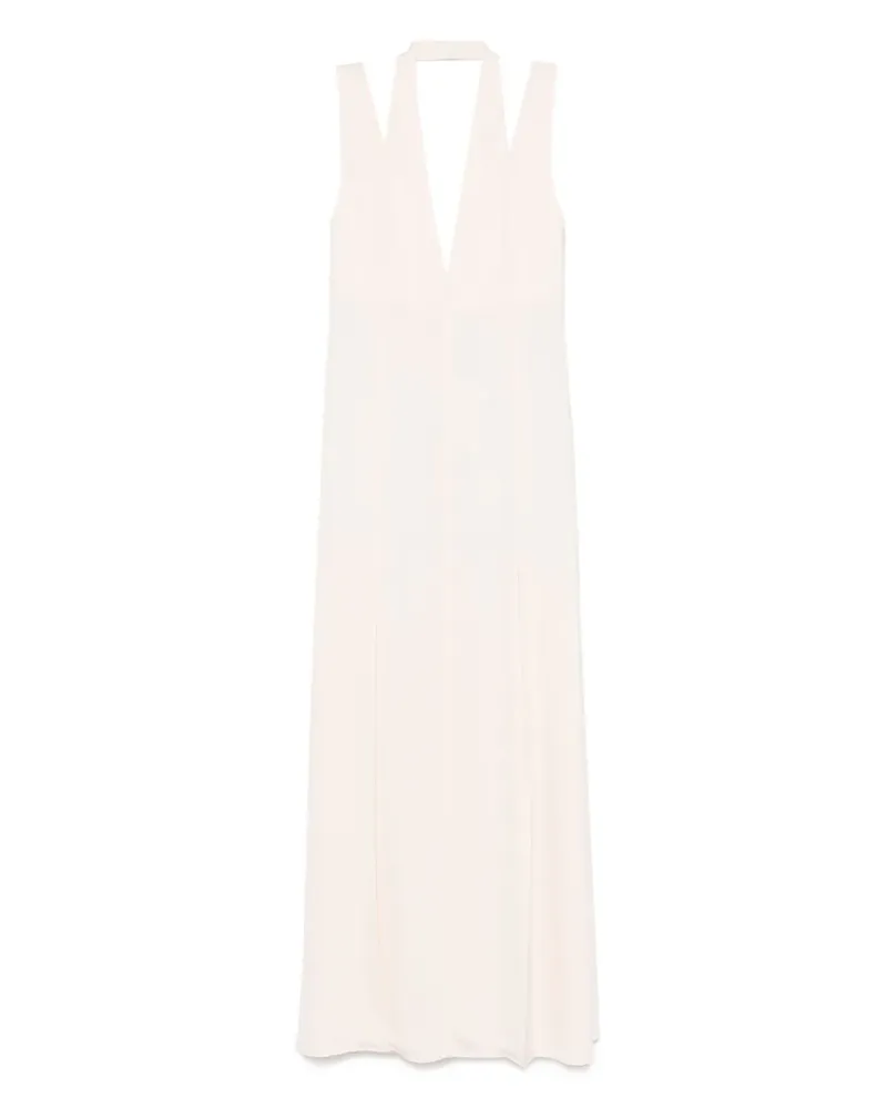 IRO Maxikleid mit V-Ausschnitt - Rosa Rosa
