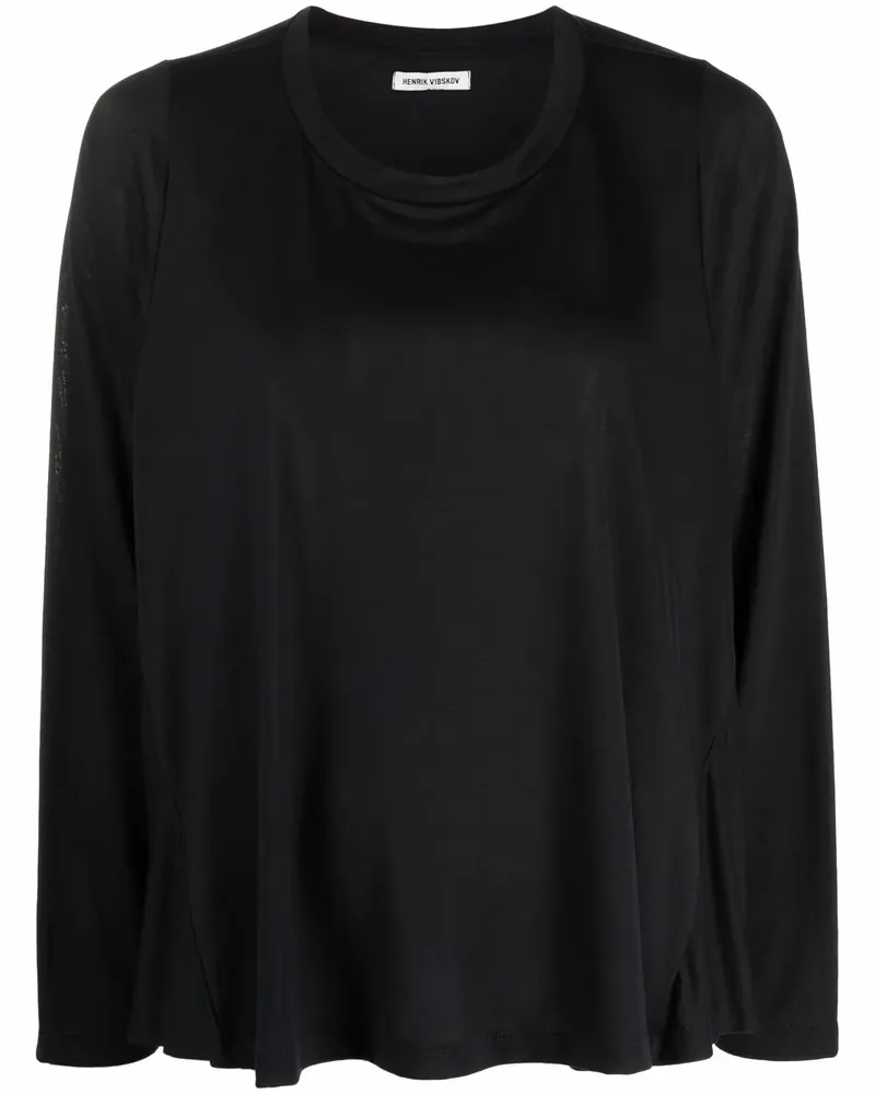 Henrik Vibskov Vanille Jersey-Oberteil - Schwarz Schwarz