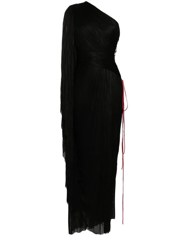 Maria Lucia Hohan Drapiertes One-Shoulder-Kleid - Schwarz Schwarz