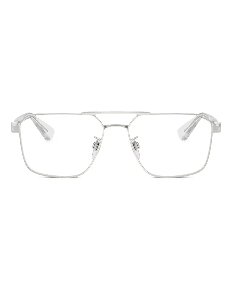 Burberry Eckige Brille - Silber Silber