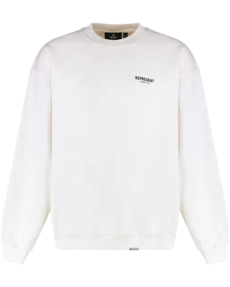 REPRESENT Sweatshirt mit "Owners Club"-Print - Weiß Weiß