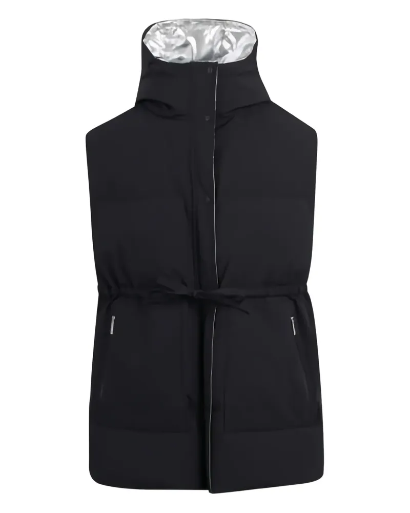 Herno Weste mit Kapuze - Schwarz Schwarz