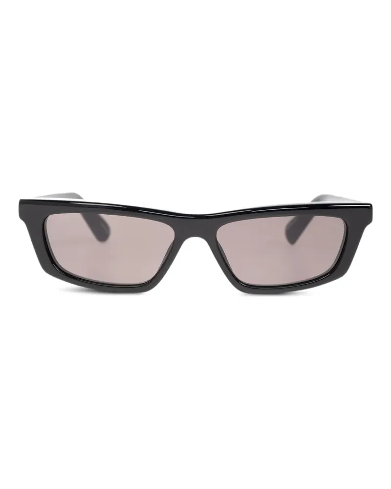 Jacquemus Sonnenbrille mit eckigem Gestell - Schwarz Schwarz