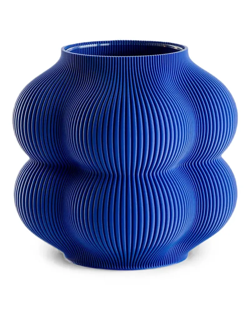 Sheyn Gerippte Big Peach Vase - Blau Blau