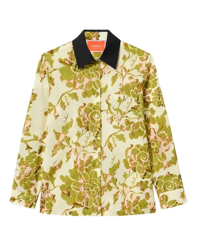 La DoubleJ Hemd mit Blumenprint - Nude Nude