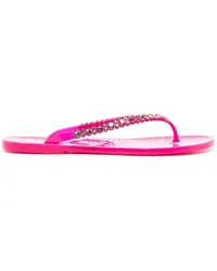 Sophia Webster Flip-Flops mit Kristallen Rosa