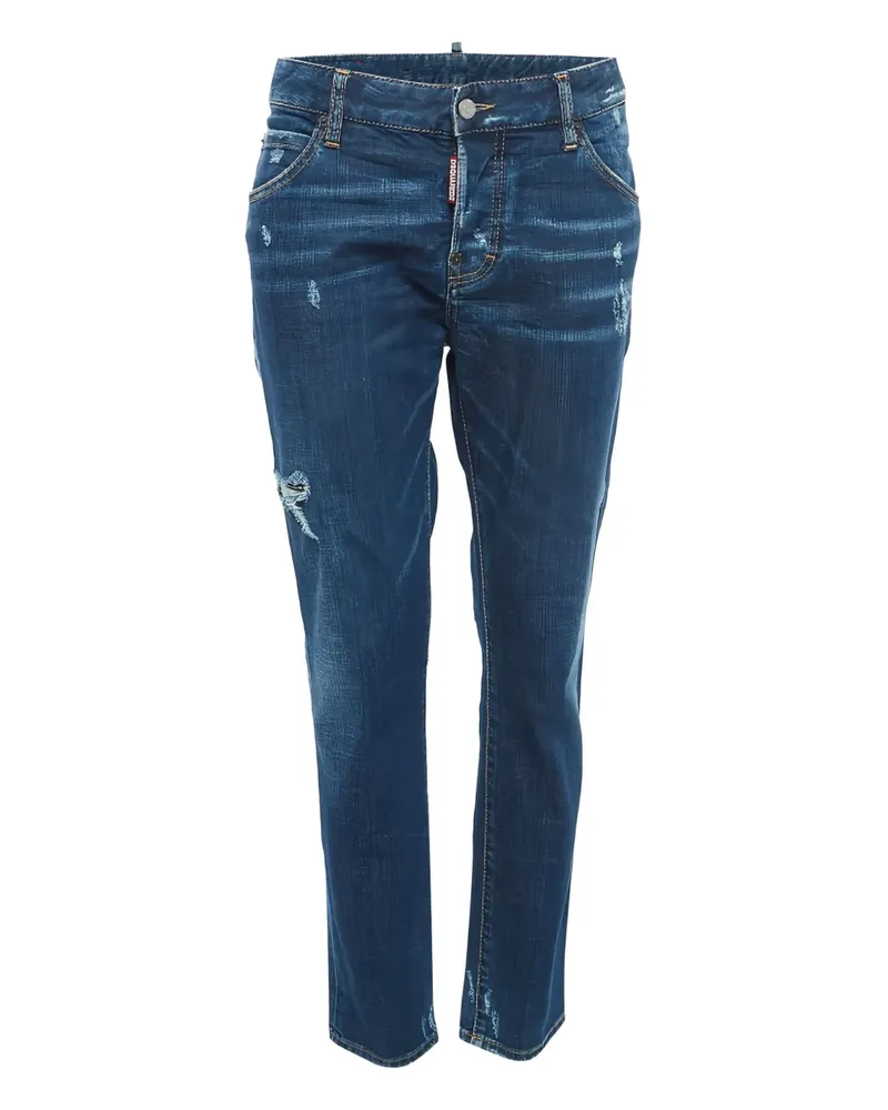 Dsquared2 Pre-owned Distressed-Jeans - Blau Blau