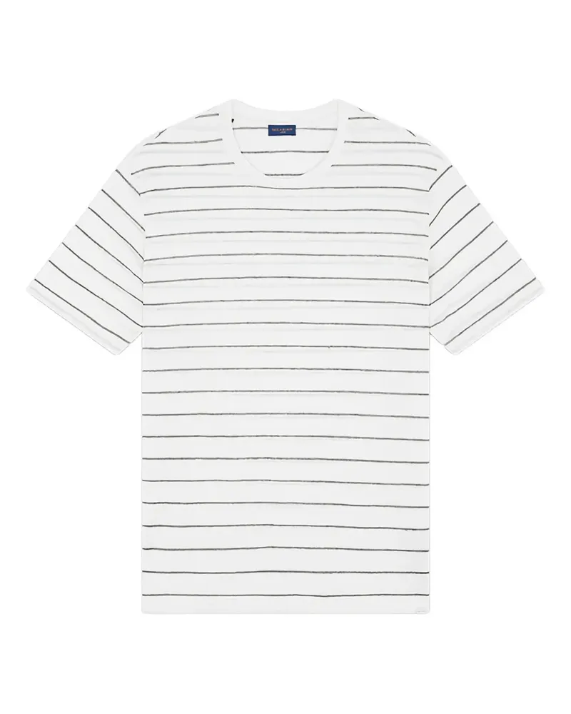 Paul & Shark Gestreiftes T-Shirt - Weiß Weiß