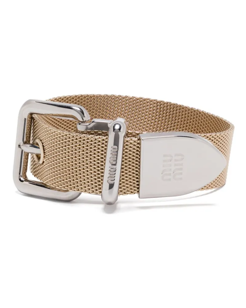 Miu Miu Armreif aus Metall - Gold Gold